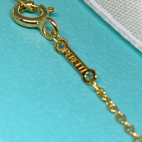 Tiffany & Co. Elsa Peretti .21 ct Diamond by the Yard Necklace 18k Box MSRP $190 - Picture 5 of 9